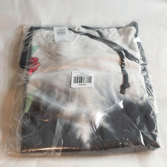 Torrid LoveSick Sweatshirt Dress - Cozy Fleece Bad Decision Tie Dye Black Size 1 - Picture 7 of 7